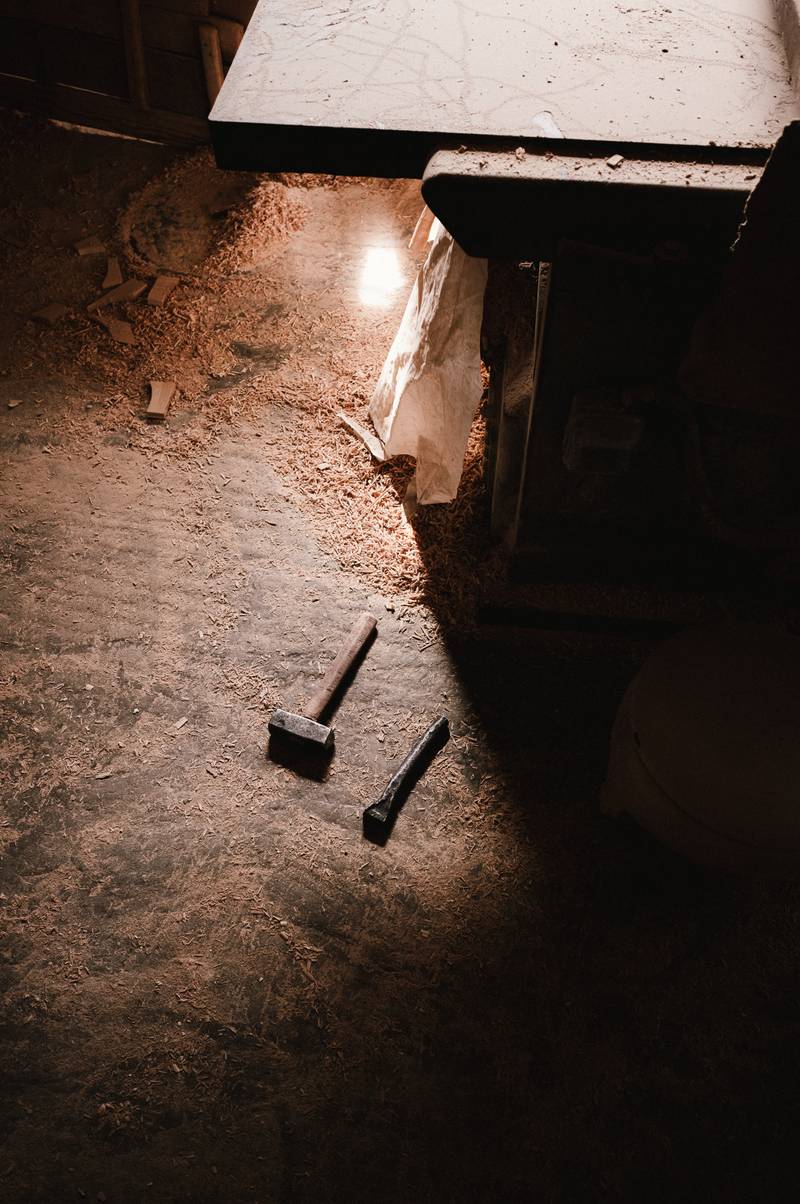 Traditional tools and machinery used in barrel making